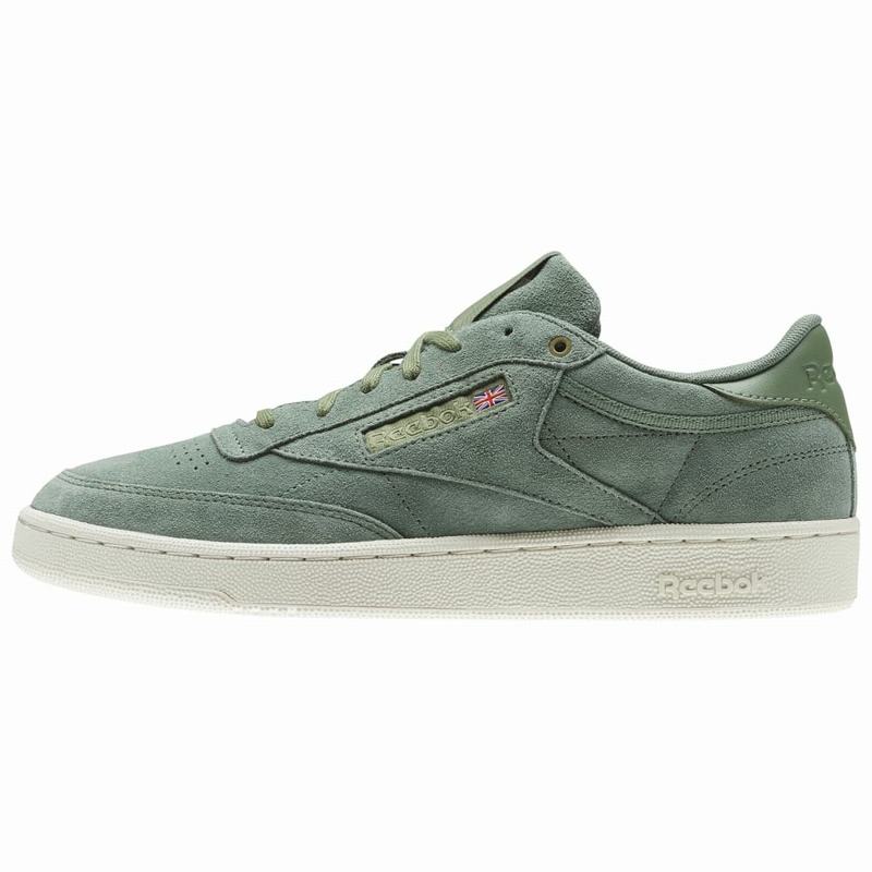 Tenisi Reebok Club C 85 Montana Cans Collaboration Dama Verzi Romania NS7847QB